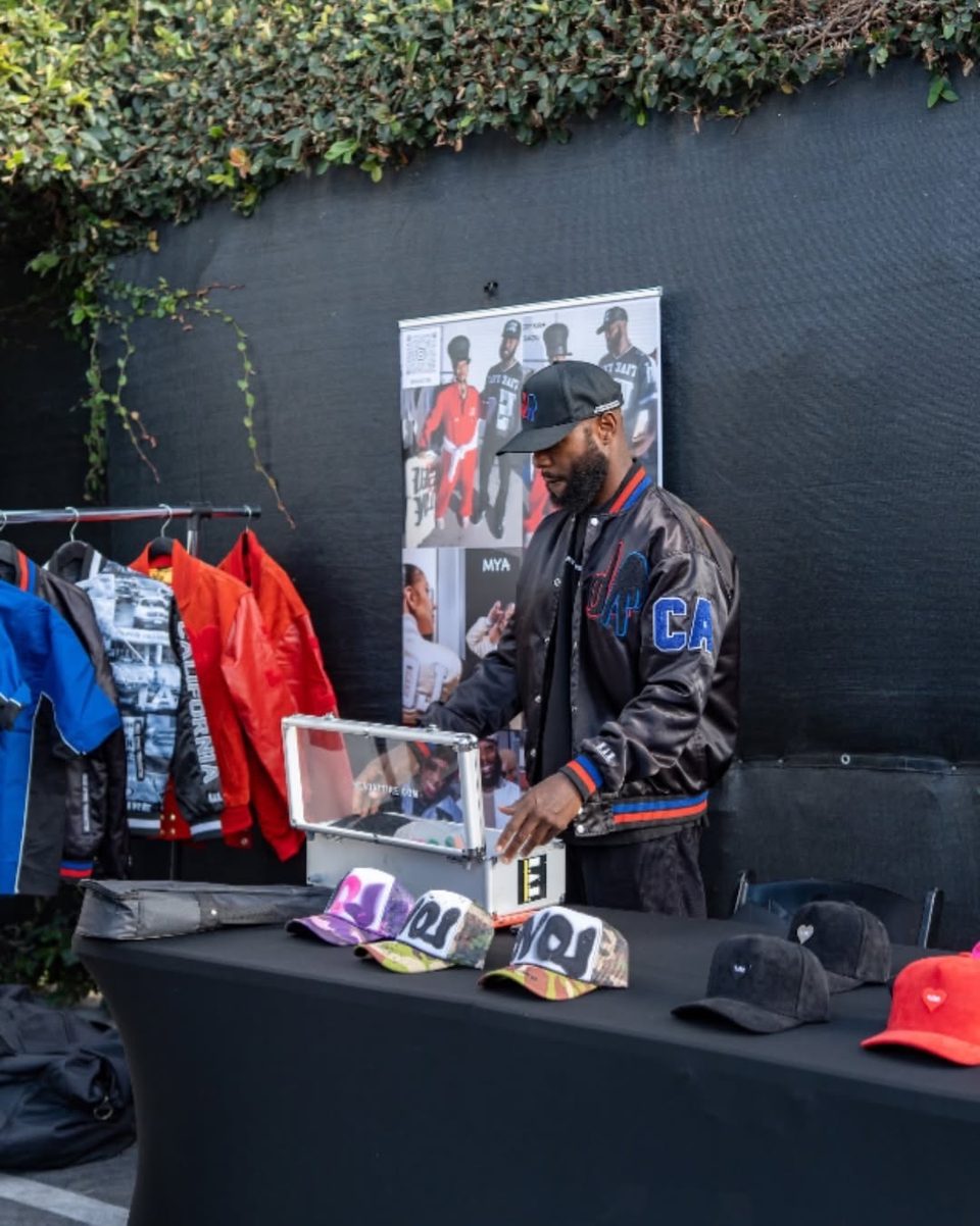 An apparel vendor's table
