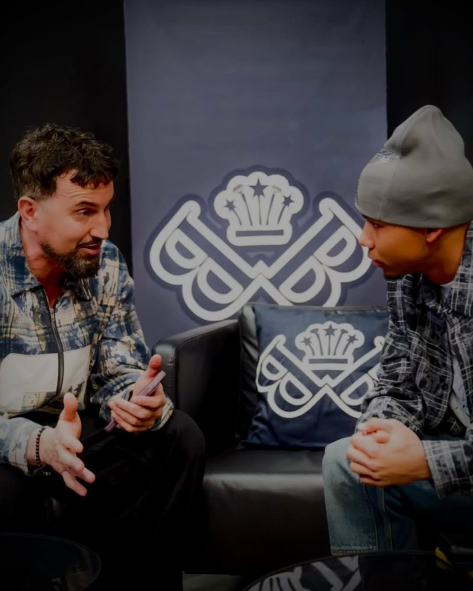 Guillaume Guedj and Scottie talking backstage