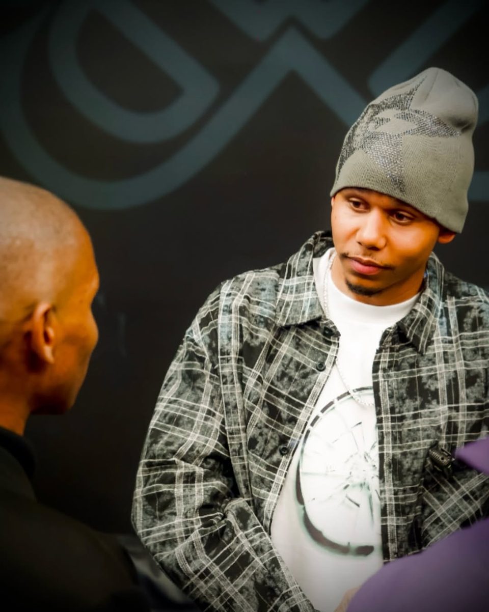 Scottie talking with a guest